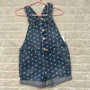 GAP girls short overalls